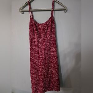 Brandy Melville Burgundy Floral Mini Dress